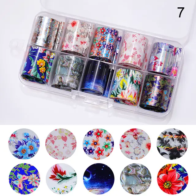Color Laser Transfer Paper 50 Nail Star Stickers 10 Color Mixed Package Star Paper Box - Shop at LoveMi