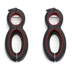 Multifunctional Easy Opener Six in One Bottle Can Opener - Red 2Pcs