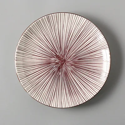 Creative tableware dishes Purple Stripes - Shop at LoveMi