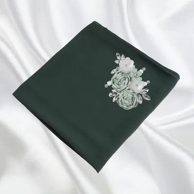 Muslim scarf handmade Green - Shop at LoveMi
