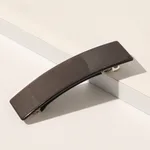 Retro Square Shape Grabbing Acetate Sheet Spring Chuck Hair Clip - Coffee