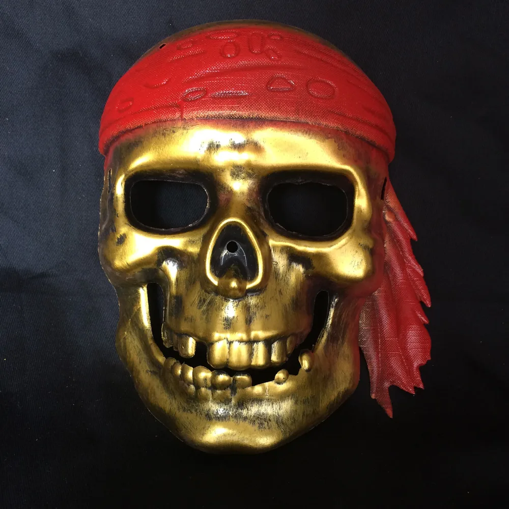 Skull pirate headgear - Gold
