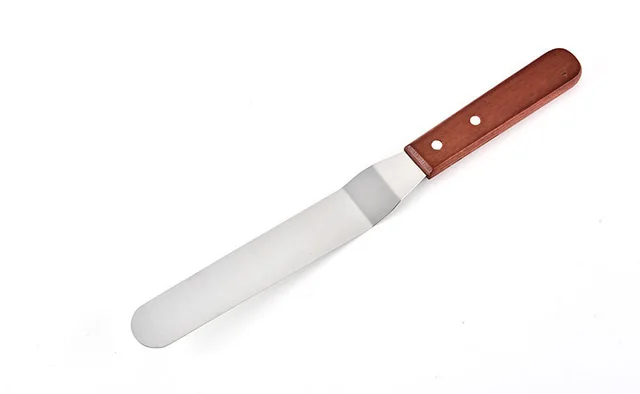 High Temperature Cake Spatula Stainless Teel Scraper Cream Baking Tool Curve Width - Shop at LoveMi