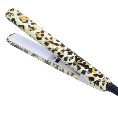 Color mini splint curling iron Yellow Leopard - Shop at LoveMi