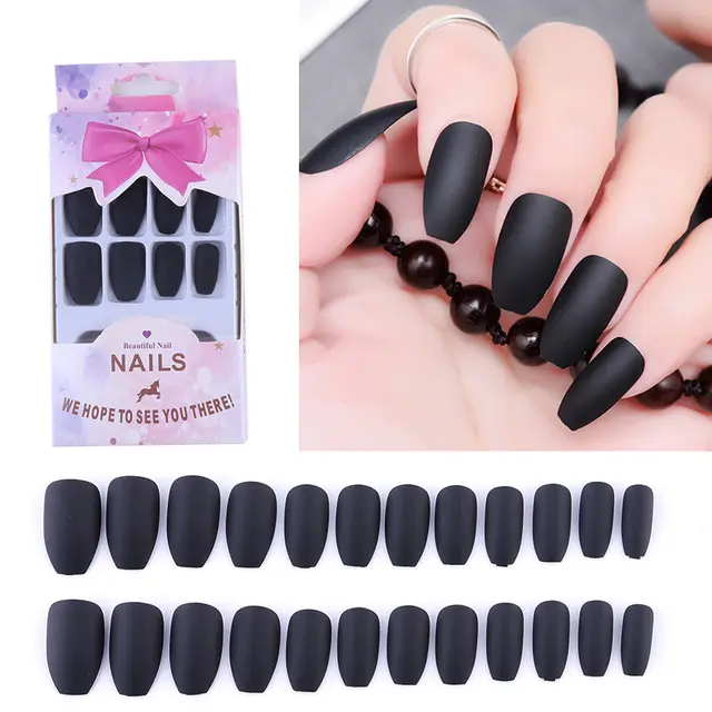 Frosted manicure patch Black - Shop at LoveMi