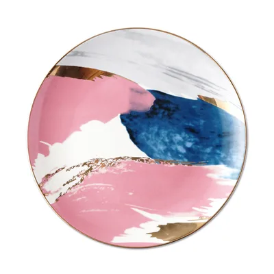 Phnom Penh Ceramic Western Plate Pink - Shop at LoveMi