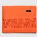 And Winter New Ladies Shawl Monochrome Cashmere Variety Warm Classic Scarf Scarf Scarf - Orange