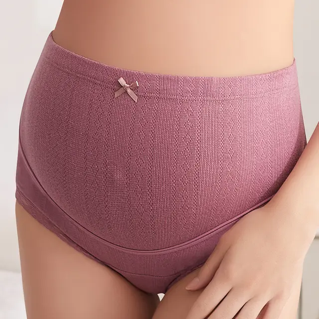 Underwear pregnancy underwear high waist belly lift Pink - Shop at LoveMi