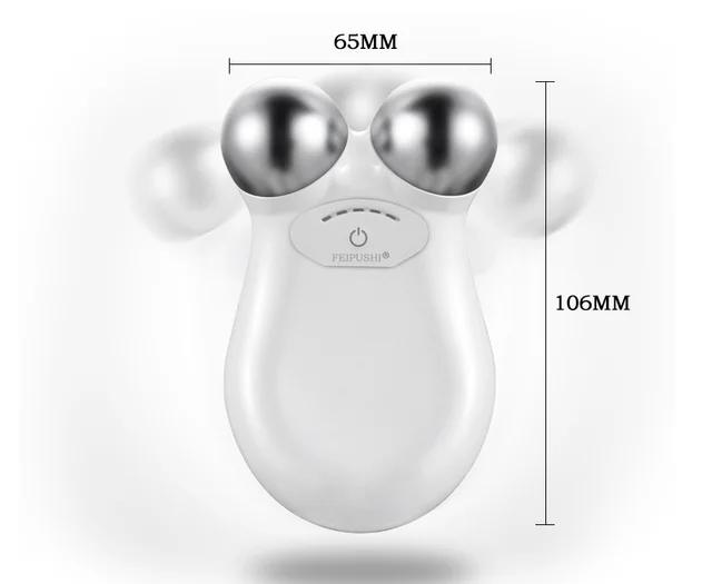Electric Micro Current Face Massager EMS Firming Micro Current Deedema Decree Wrinkle Skin Rejuvenation Beauty Instrument White - Shop at LoveMi