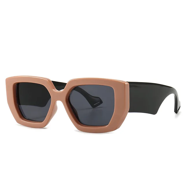 Modern retro sunglasses Brown Black - Shop at LoveMi