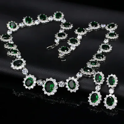Two AAA set of jewelry sets Green - Shop at LoveMi