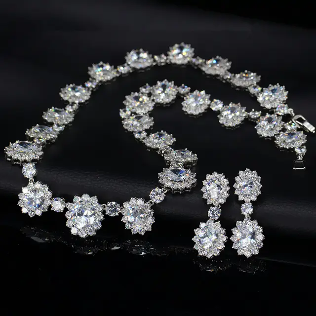 Two AAA set of jewelry sets White - Shop at LoveMi