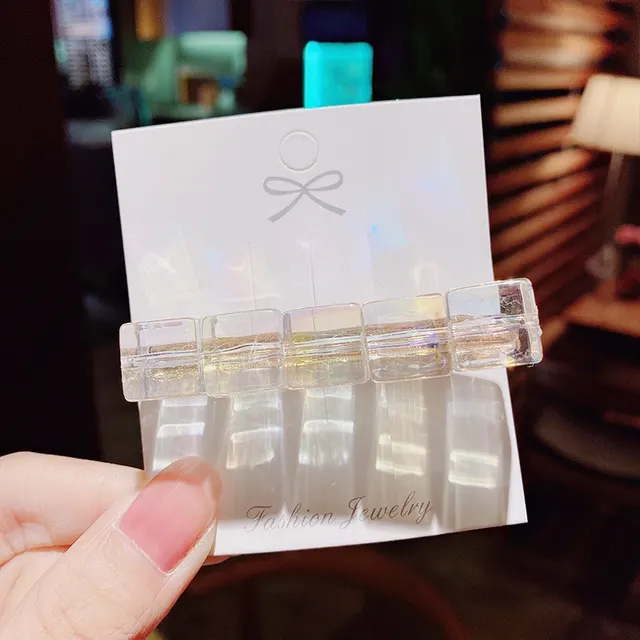 Girly Heart Transparent Hairpin G - Shop at LoveMi