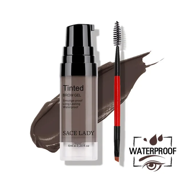 Liquid eyebrow cream Dark Grey With Brush - Shop at LoveMi