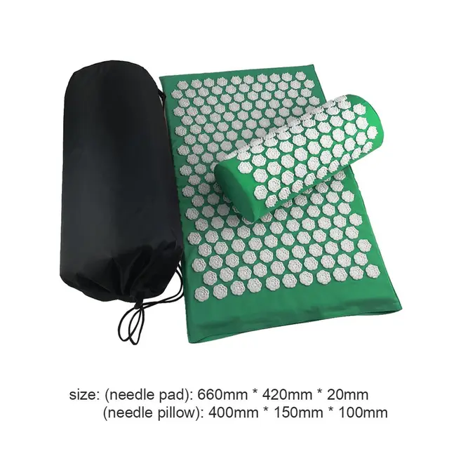 Massager Cushions Lotus Acupressure Mats Pillow Yoga Mats C Green - Shop at LoveMi