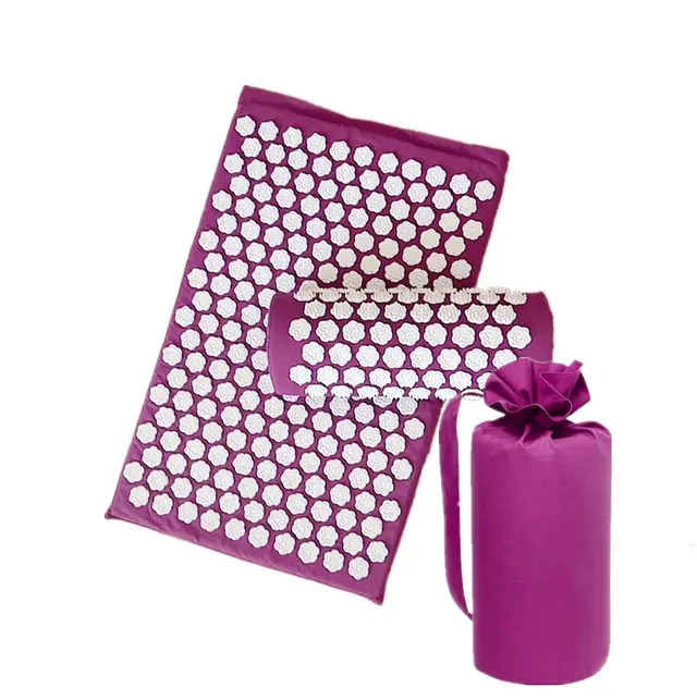 Massager Cushions Lotus Acupressure Mats Pillow Yoga Mats Purple - Shop at LoveMi