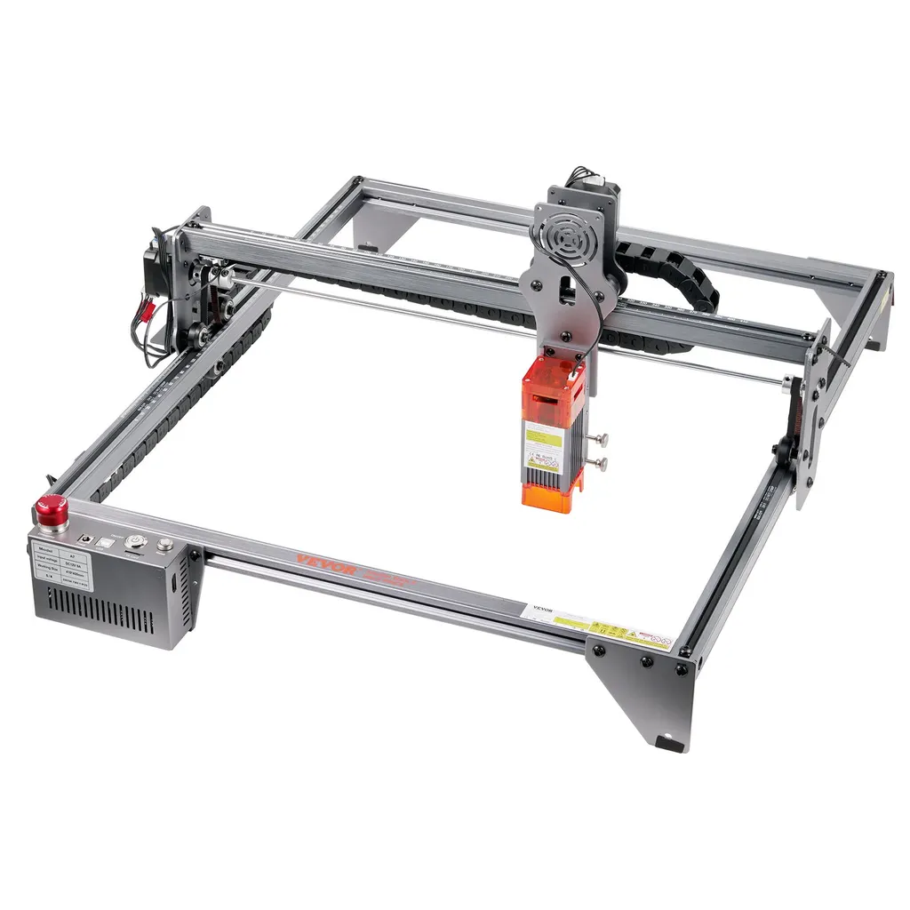 Laser Engraver, 5W Output Laser Engraving Machine, 16.1" X 15.7" Large Working Area, 10000mm/min Movement Speed, Compressed Spot With Eye Protectio...