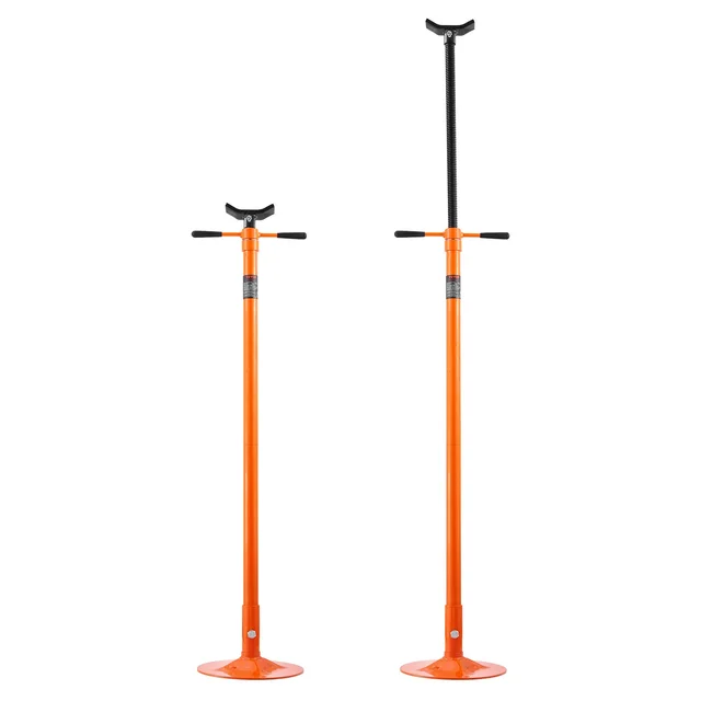 Underhoist Support Stand, 3/4 Ton Capacity Under Hoist Jack Stand, Lifting From 52.8" To 76", Bearing Mounted Spin Handle Pole Jack, Self Locking T... Black - Shop at LoveMi