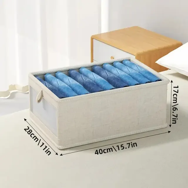 Foldable Clothes Storage Box With Viewing Window Heavy Duty Organizer Box, Stackable Closet Organizer For Wardrobe, Under Bed, Shelf Space Savi... 40Cm28Cm17Cm - Shop at LoveMi