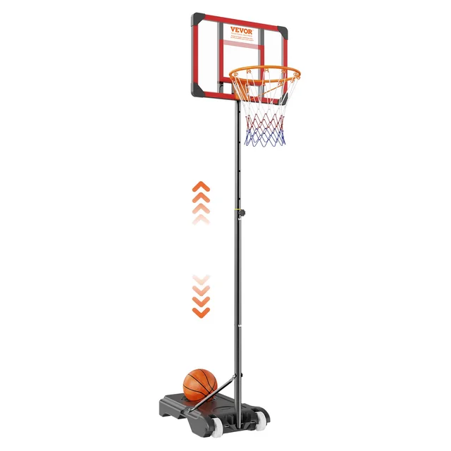 Basketball Hoop, 5 7 Ft Adjustable Height Portable Backboard System, 28 Inch Basketball Hoop & Goal, Kids & Adults Basketball Set With Wheels, Stan... Black - Shop at LoveMi