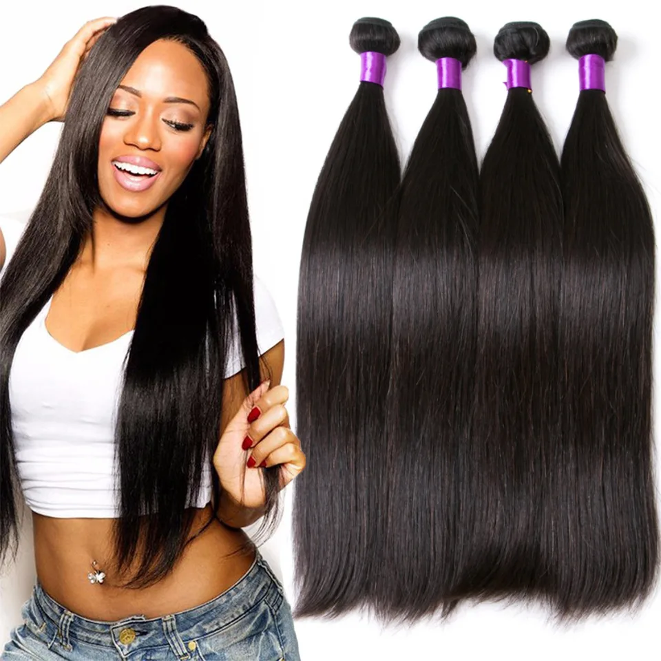 Human hair straight hair Brazilin human straight hair Brazil natural color 12Inch - Shop at LoveMi