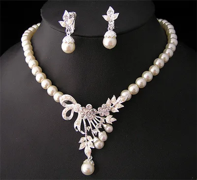 Wedding ladies, bridal ornaments, wedding gowns, pearls, necklaces, earrings, jewelry sets Default - Shop at LoveMi