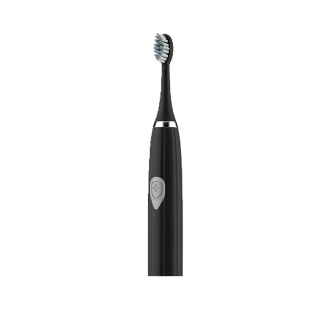 Electric toothbrush universal sonic soft hair waterproof toothbrush Black - Shop at LoveMi