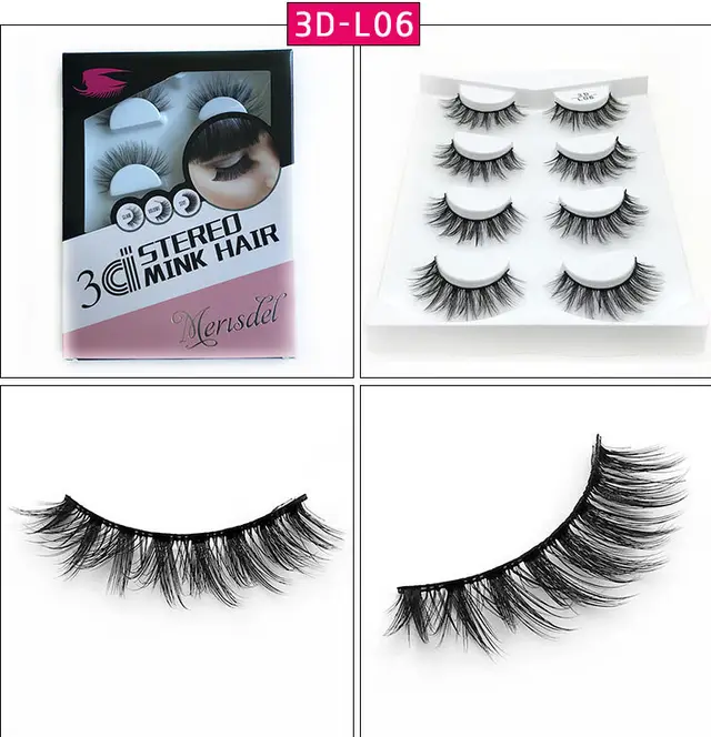 3D false eyelashes L06 Style - Shop at LoveMi