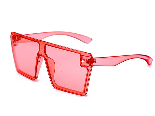 Big frame bright mercury sunglasses Peach Powder - Shop at LoveMi