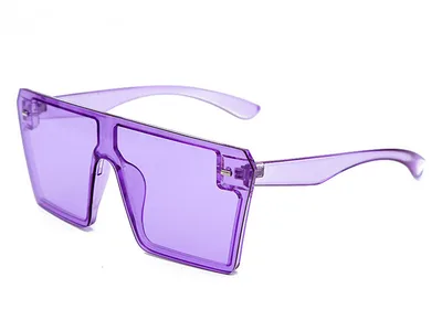 Big frame bright mercury sunglasses Purple - Shop at LoveMi