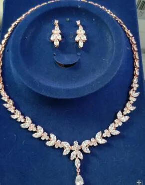 Zircon Simple Bridal Set Rose Gold - Shop at LoveMi