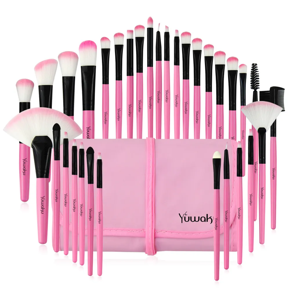 Makeup brush tool bag set - Pink