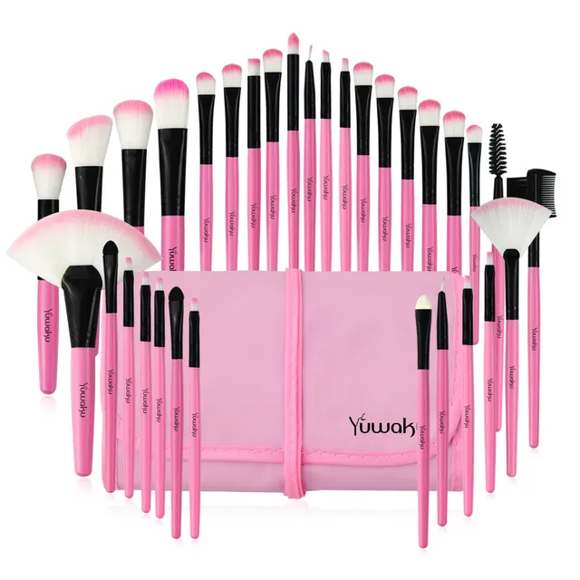 Makeup brush tool bag set Pink - Shop at LoveMi