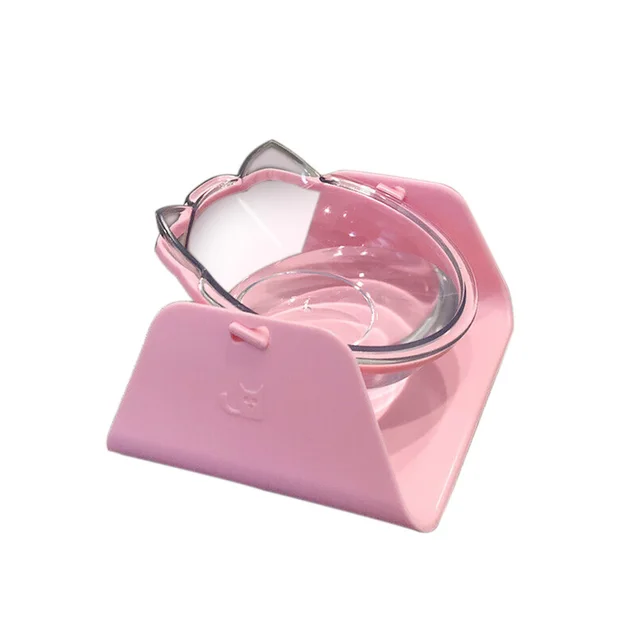 Adjustable pet cat bowl Pink - Shop at LoveMi
