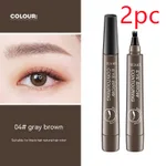 Long-lasting Waterproof Makeup Eyebrow Pencil - Dark Coffee 2Pcs