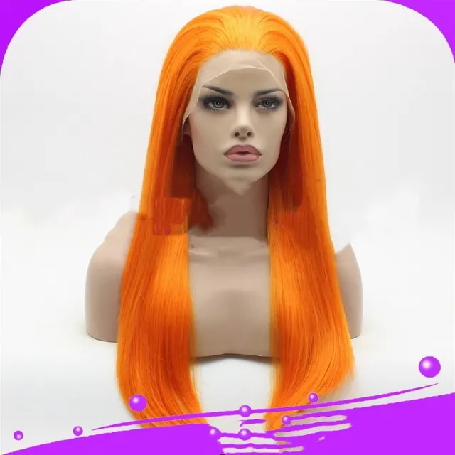 High temperature silk half hand woven straight wig Photo Color - Shop at LoveMi