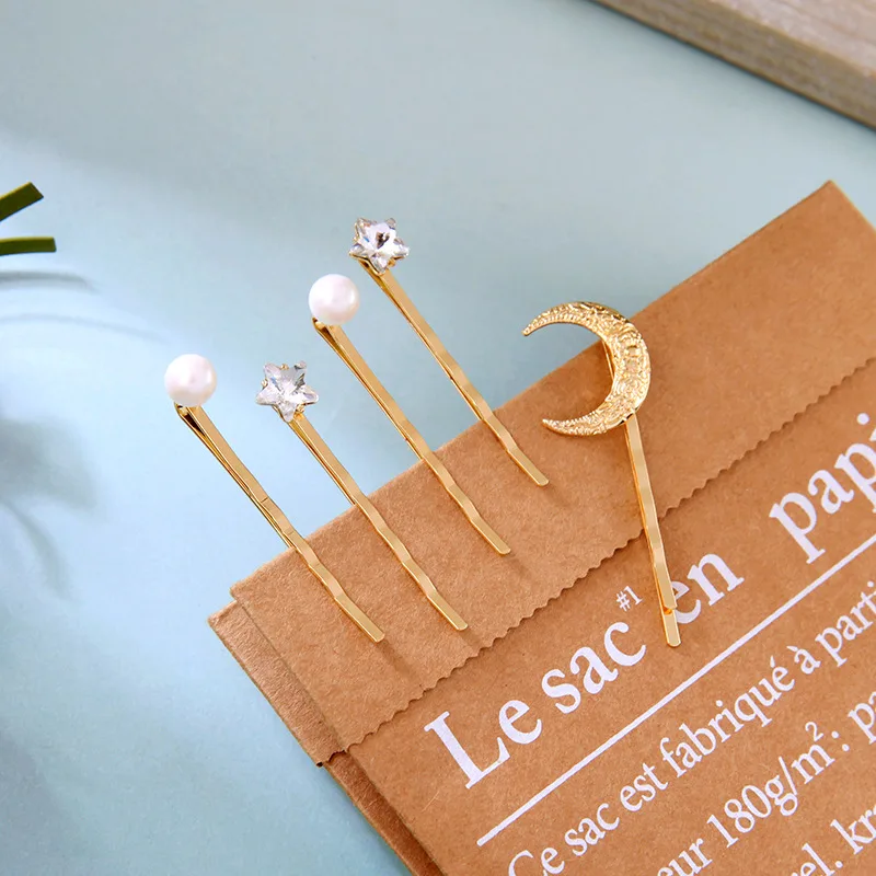 Moon Hairpin Bangs Clip Gold - Shop at LoveMi