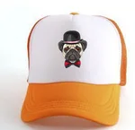 Peaked cap spring and summer net cap - Orange White