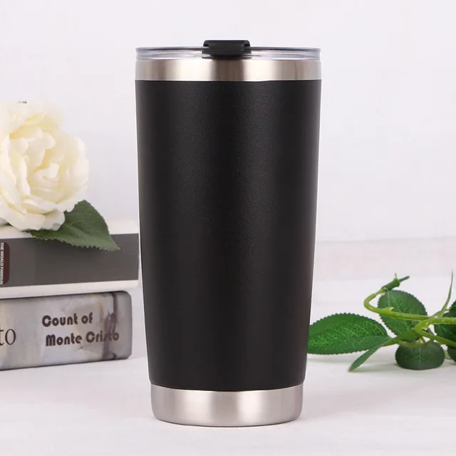 20oz double layer stainless steel vacuum car mug Black - Shop at LoveMi