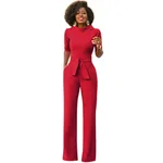 Casual Turtle Neck Jumpsuit M
