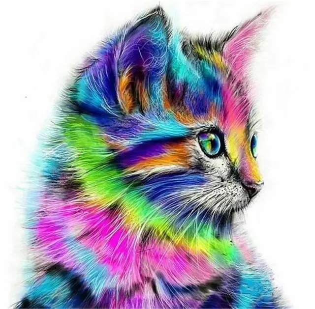 Living Room Bedroom Decoration Cat Animal Cross Stitch Diamond Painting 30X30 - Shop at LoveMi