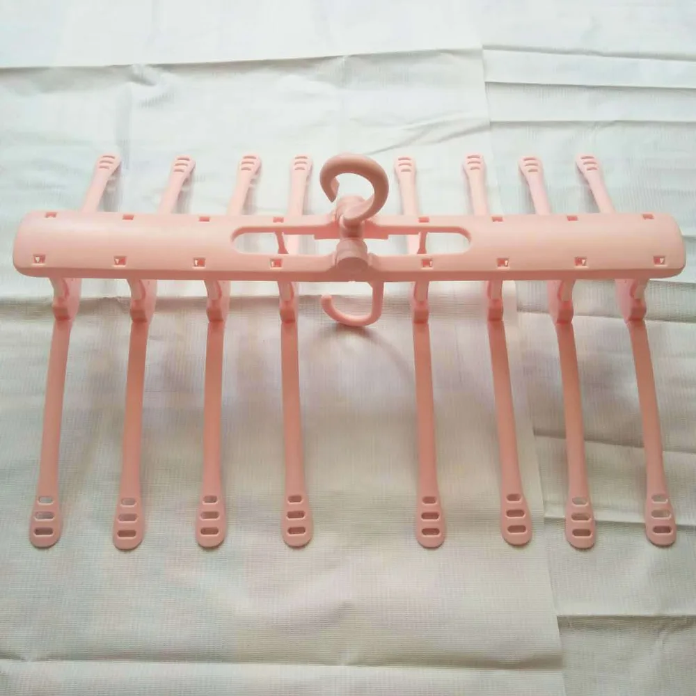 Eight in one home adult hanging foldable rotating non slip drying rack Pink2Pcs - Shop at LoveMi