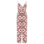 Women's casual jumpsuit - Red