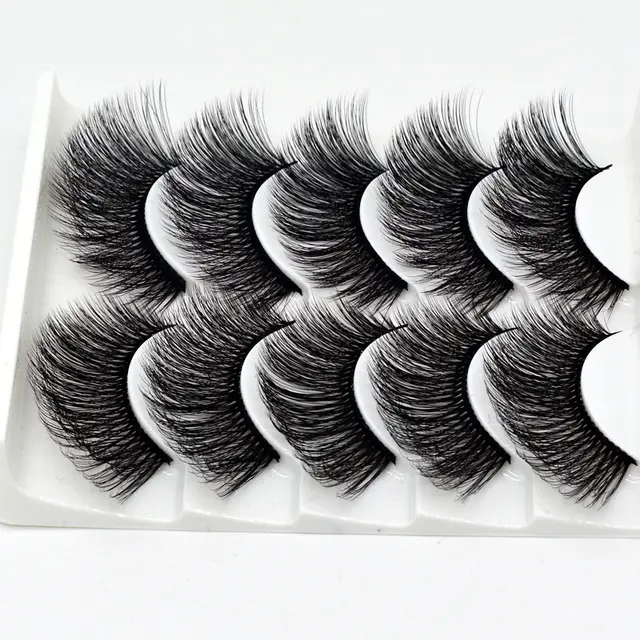 Hand made thick and long natural false eyelashes 3D 46Style - Shop at LoveMi
