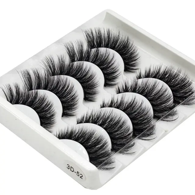 Hand made thick and long natural false eyelashes 3D 52Style - Shop at LoveMi