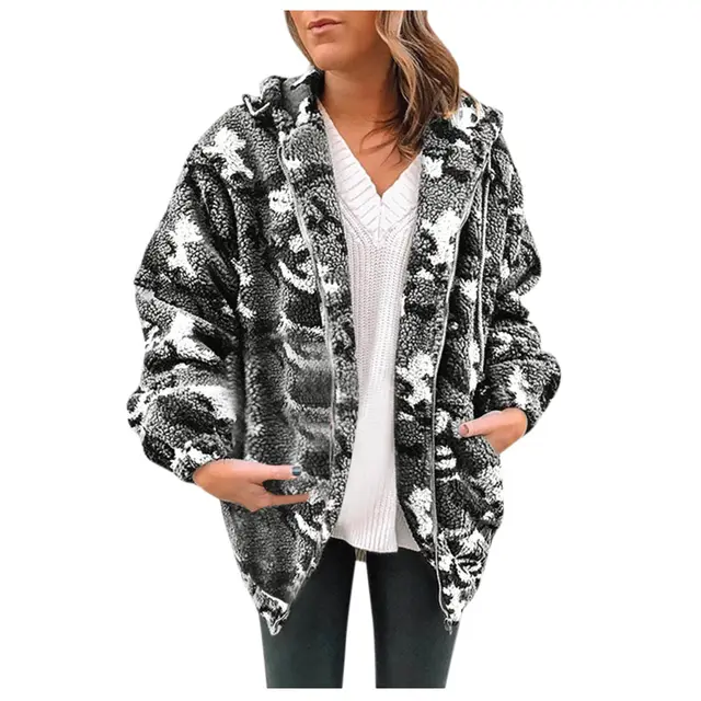 Lamb plush coat Grey - Shop at LoveMi