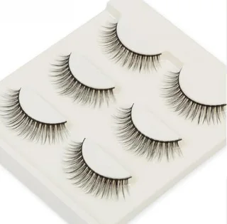 Compatible with Apple, 3 pair false eyelashes mink hair lashes Slim curly raised fake Eyelasehe extension Cilios Posticos makeup - 3D60