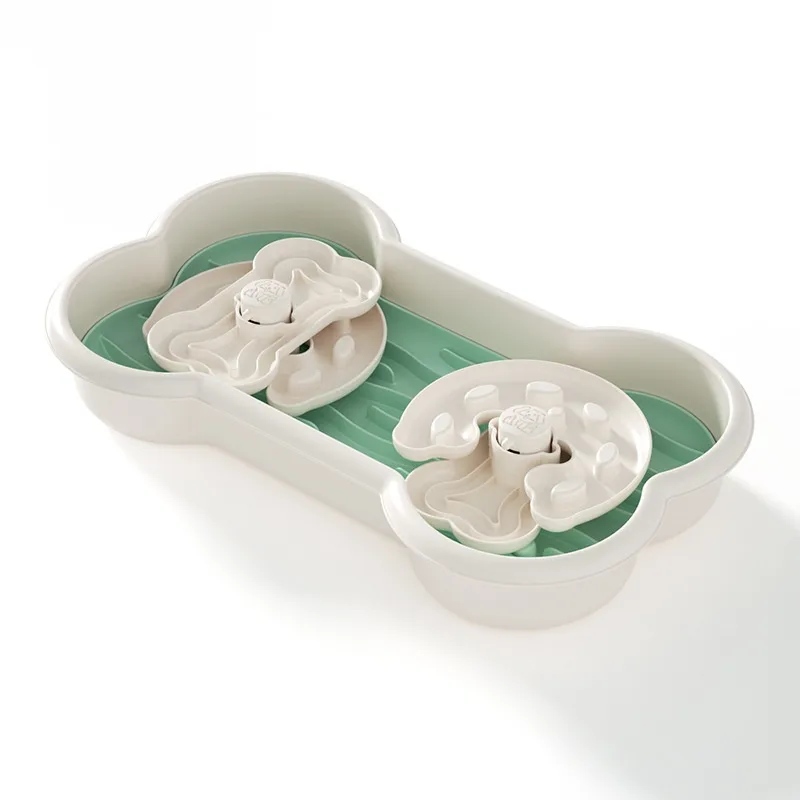 New Dog Educational Toys Slow Food Plate Anti Chye Pet Bowl Pet Supplies Lake Blue - Shop at LoveMi