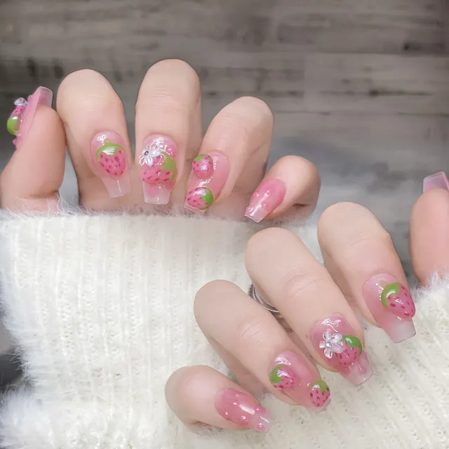 Handmade Strawberry Sweetheart Cute Style Wear Armor Large L - Shop at LoveMi