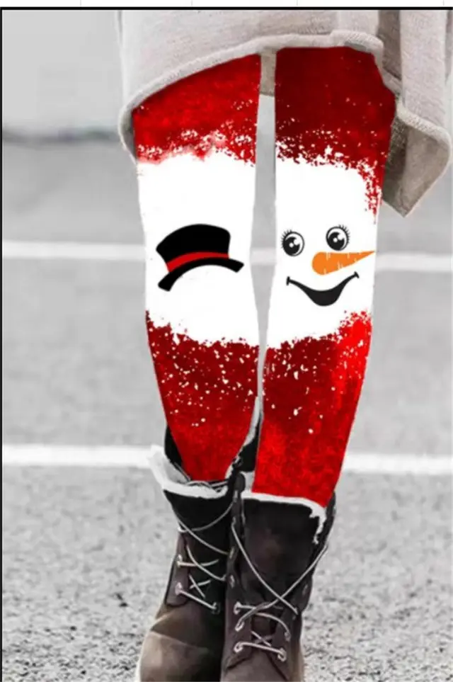 Fashion Pattern Elastic Leggings Trendy Women Image Color 2 - Shop at LoveMi